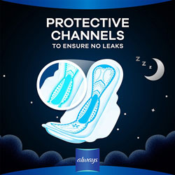 نوار بهداشتی آلویز always بسیار نازک مناسب شب