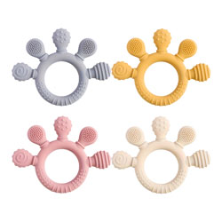 Bebe Mila Silicone Baby Teether Chew Beads Rattle Toy