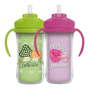 لیوان نی دار دکتر براونز Dr. Browns دوجداره