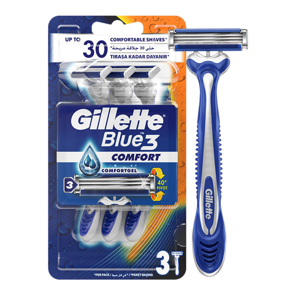 تیغ اصلاح ژیلت Gillette Blue 3 بسته 3 عددی