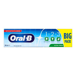 خمیردندان 1-2-3 اورال بی Oral-B اکسترا فرش