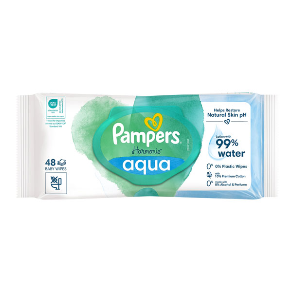 دستمال مرطوب آکوآ پمپرز Pampers