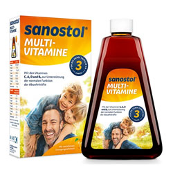 شربت مولتی ویتامین سانستول بالای ۳ سال Sanostol