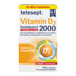 قرص ویتامین D3 2000 تتسپت Tetesept