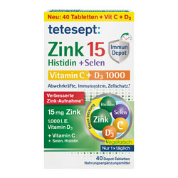 قرص زینک 15 تتسپت Tetesept